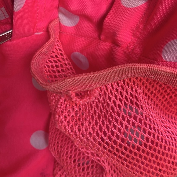 Jansport Big Student Backpack | Pink & White Polka Dots - Picture 15 of 16